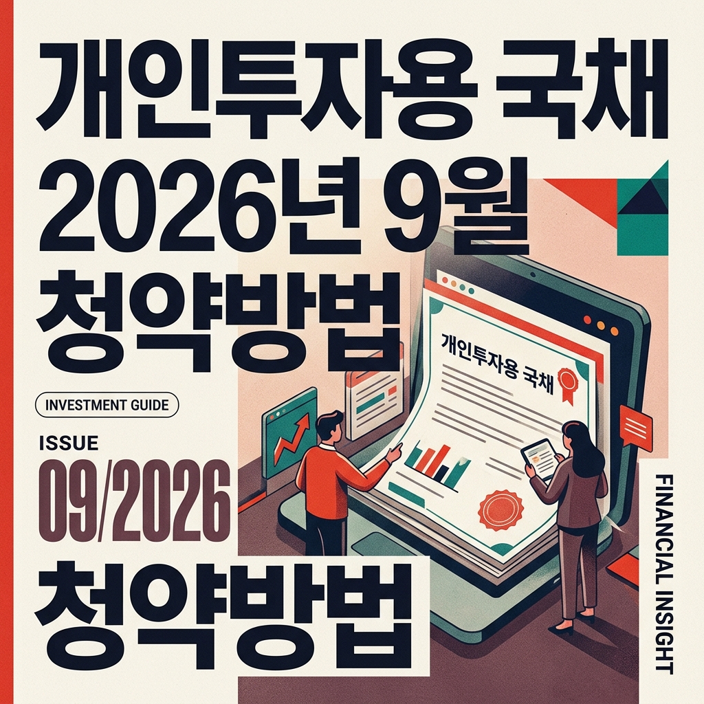 개인투자용 국채 2026년 9월 청약방법 숙소 사진
