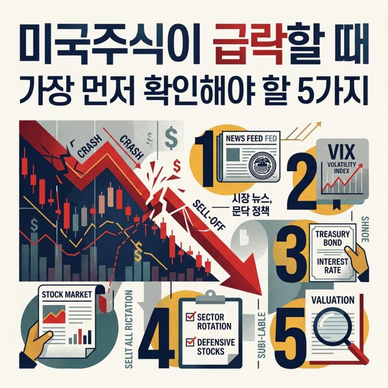 미국주식이 급락할 때 가장 먼저 확인해야 할 5가지