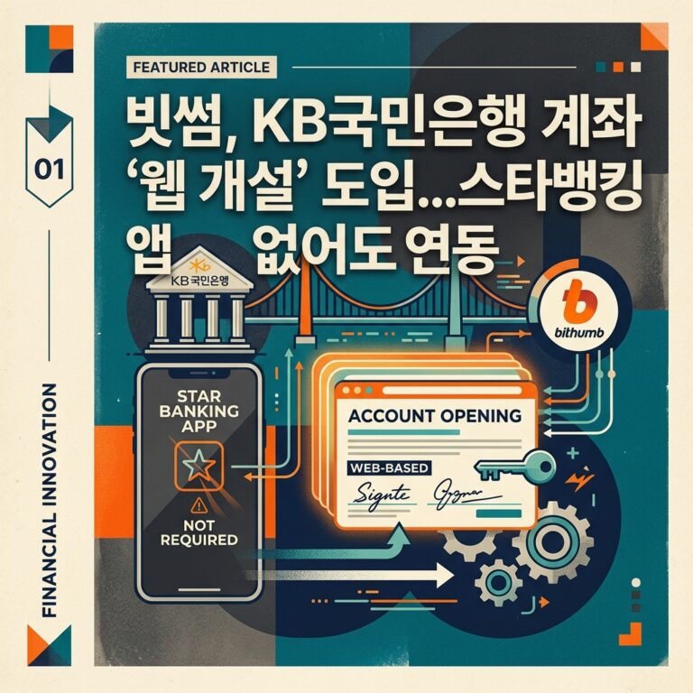 빗썸, KB국민은행 계좌 ‘웹 개설’ 도입…스타뱅킹 앱 없어도 연동