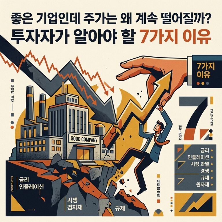 좋은 기업인데 주가는 왜 계속 떨어질까? 투자자가 알아야 할 7가지 이유