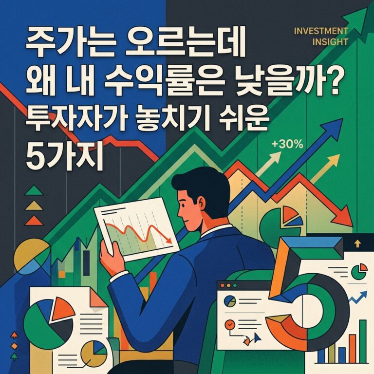 주가는 오르는데 왜 내 수익률은 낮을까? 투자자가 놓치기 쉬운 5가지