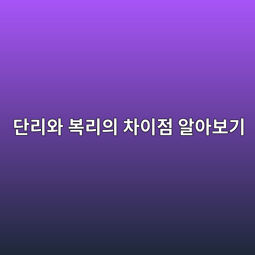 단리와 복리의 차이점 알아보기 숙소 사진