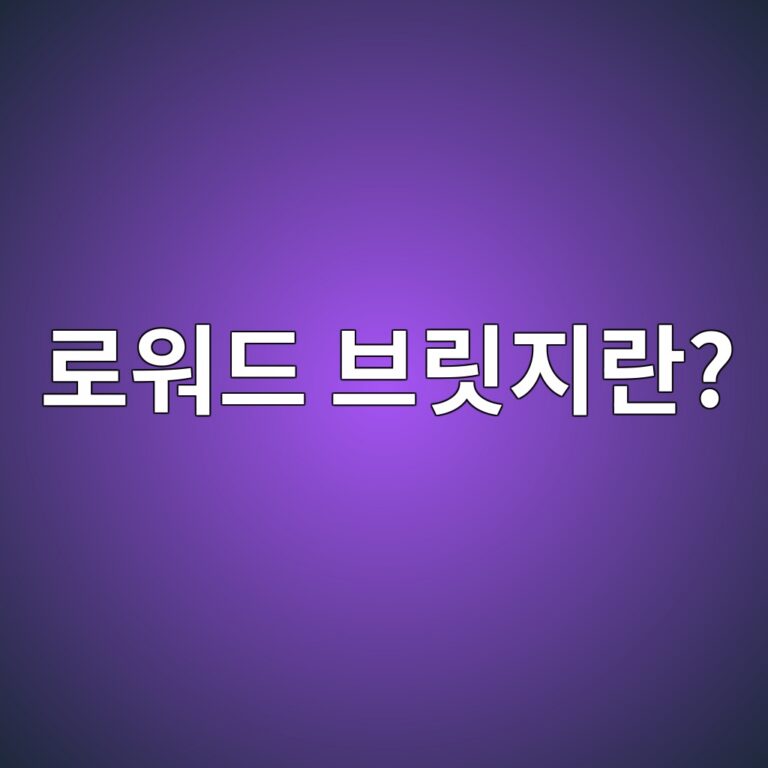 로워드 브릿지란?